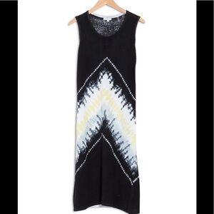 NWT KINROSS 100% Linen Tie Dye Print Dress In Eclipse Multi,Very Soft,Size S